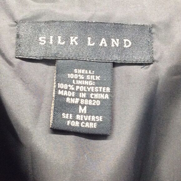 SilkLand Black and Gold Floral Jacket - Picture 2 of 8